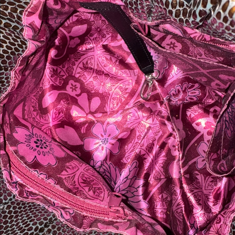 Brighton Large Breelan Python Snake Embossed Pate… - image 4